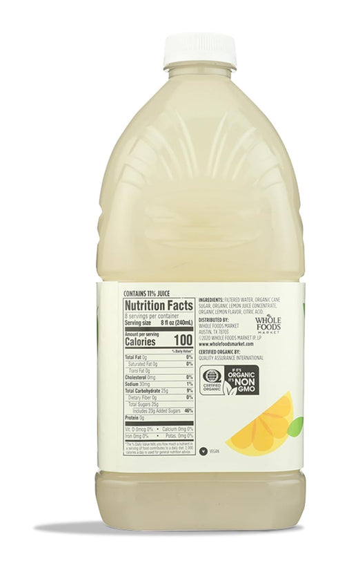 365 64 Oz by Whole Foods Market, Organic Lemonade, Fl