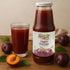 33.8 Oz (4 Pack) Anna and Sarah Organic Tart Plum Juice - Glass Bottle No Sugar Added, No Artificial Colors, No