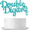 Double Digits Cake Topper for 10th Birthday Party, Green Decorations Supplies