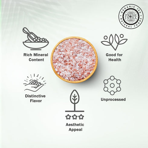 Pride Of India Dark Himalayan Pink Salt Crystals, Coarse 4-5mm, 1 Pound Dual Sifter Jar