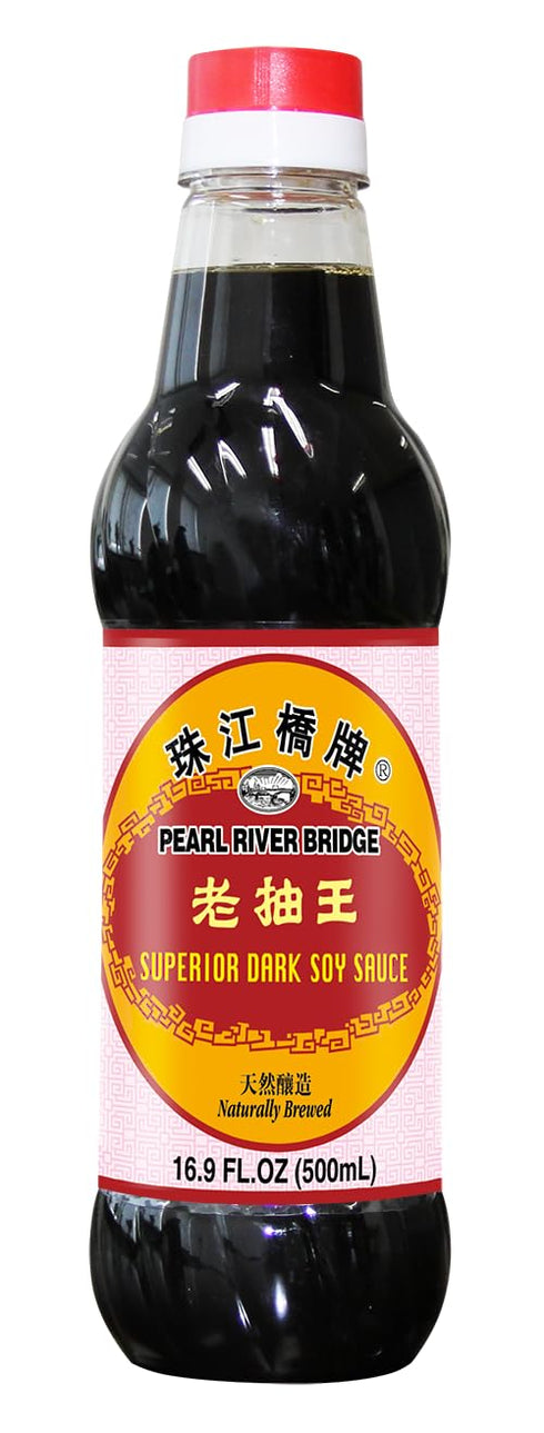 Pearl River Bridge Superior Dark Soy Sauce (16.9 oz Plastic Bottle)