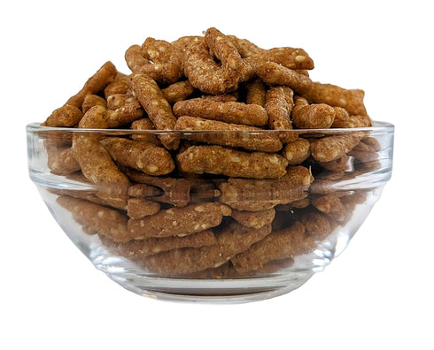 1 lb. Sesame Sticks Original By Medley Hills Farm in Reusable Container - Delicious and Fresh Sesame Sticks Snacks