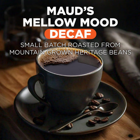 100 100% Maud's Decaf Medium Roast Coffee Pods, ct, Decaffeinated Single Serve Pods Arabica Coffee, Compatible