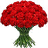 FlowerPrime 50 Red Carnations - Fresh Natural Cut Flowers