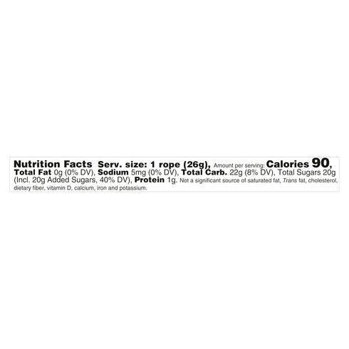 Gummy, 0.92 Oz Nerds Rope, Candy, Rainbow, Crunchy