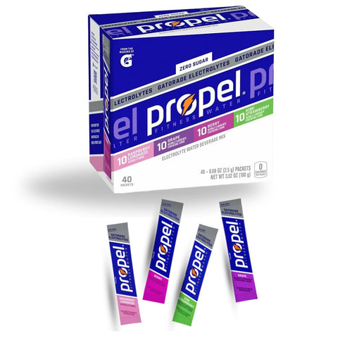Generic Propel Powder Packets Electrolyte Hydration - Zero Sugar - Electrolyte Water Beverage