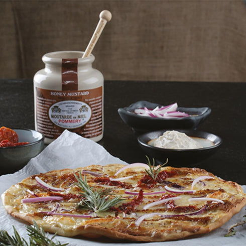 Pommery 8.8 French Whole Grain Mustard with Honey in a Crock - Moutarde de Meaux, Ounce