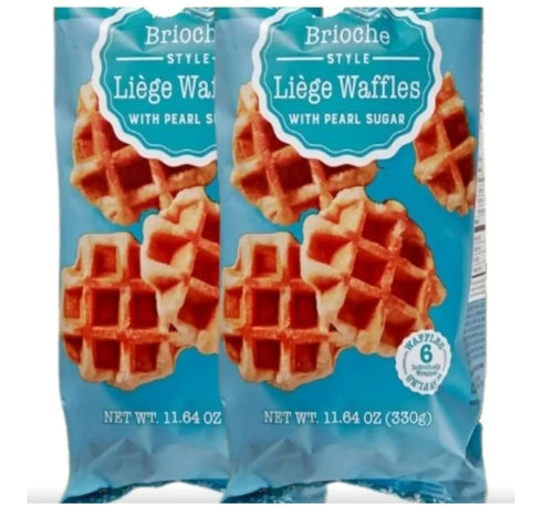 Generic Brioche Style Lige Waffles Belgian Waffle Original Pack of 2 x11.6 oz
