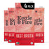 Kettle and Fire Beef Cooking Broth, Keto, Paleo, Gluten Free, High Protein & Collagen, 4 Pack (32 Ounces)