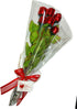 FavorOnline Personalized Valentine's Chocolate Roses Bouquet Gift of 6 Long Stem 19-inch Red