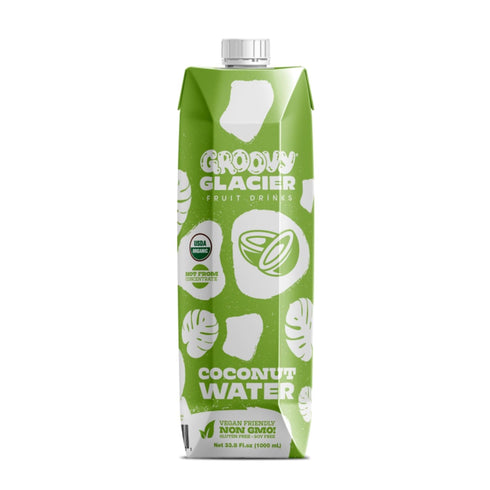 Groovy Glacier Coconut Water - Premium Quality Coconut Water - 33.8 Fl