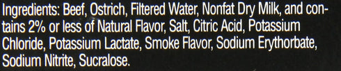 1.5 (Pack 20) Ostrim Beef & Ostrich Snack Stick, Barbecue - Ounce