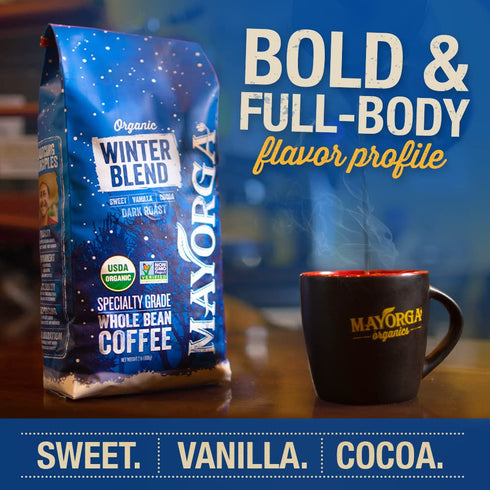 Pack 3,12 oz Roast-100% Mayorga Coffee Gift of bags-Cubano Roast Dark Roast, Mayan Blend Medium Roast, Muy Macho Bold