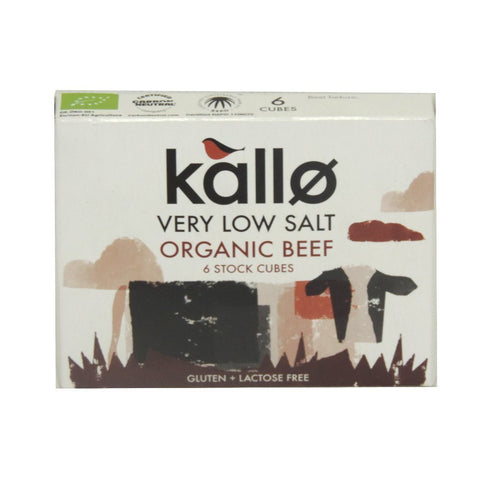 Kallo Organic Beef Very Low Salt Stock Cube - 51 g