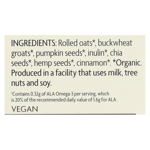 8 (Pack 6) Nature's Path Qia Cinnamon Pumpkin Seed Oatmeal, Ounce