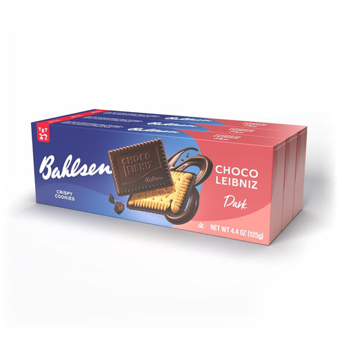 Bahlsen Choco Leibniz Dark Cookies (3 boxes) - Leibniz Butter Biscuits topped