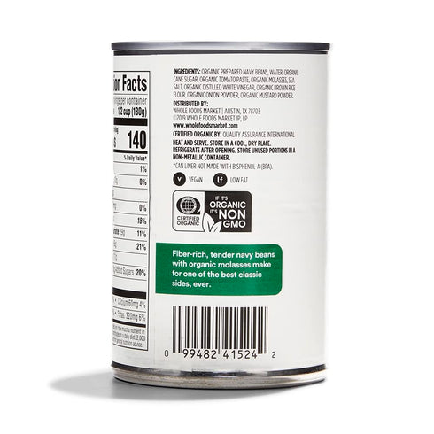 365 15 (Pack 4) by Whole Foods Market, Organic Traditional Baked Beans, Ounce