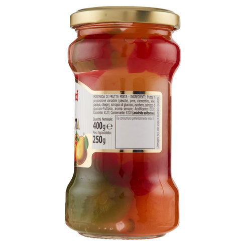 400 Vergani Mostarda di Frutta Italian Candied Fruits In Mustard gram jar