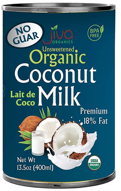 Organic Coconut Milk 13.5 Ounce (Pack of 12) - Unsweetened, Premium FULL