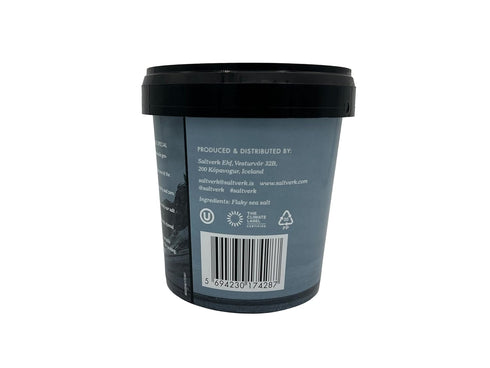 1.25 lb Saltverk Sea Salt - Gourmet, Icelandic, Hand Harvested and Sustainably Made - Flaky Bucket