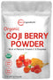 Organic Goji Powder, 16 Ounces | 100% Natural Fruit Source | Freeze-Dried