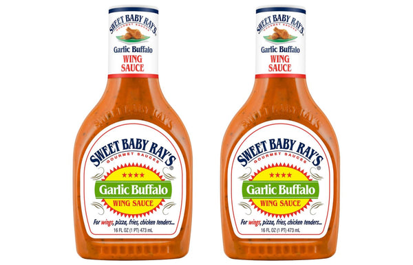 Sweet Baby Rays Garlic Buffalo Wing Sauce, 16 Fl Oz (Pack of