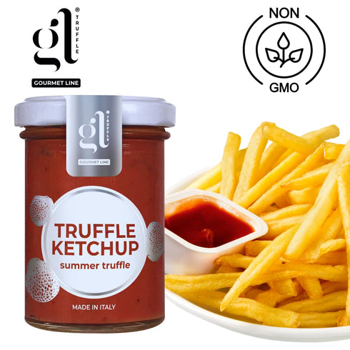 100 (3.5 oz), GL Truffle GOURMET LINE Italian Truffle Ketchup, gm Italian Tomato Ketchup Infused with Black Truffles