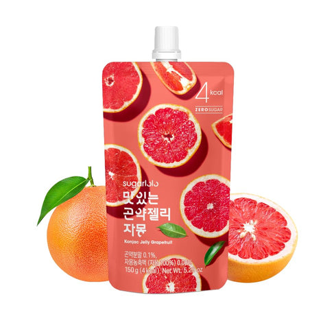 Sugarlolo Konjac Sweet Grapefruit Jelly Snack - Vegan Jello with Zero Sugar