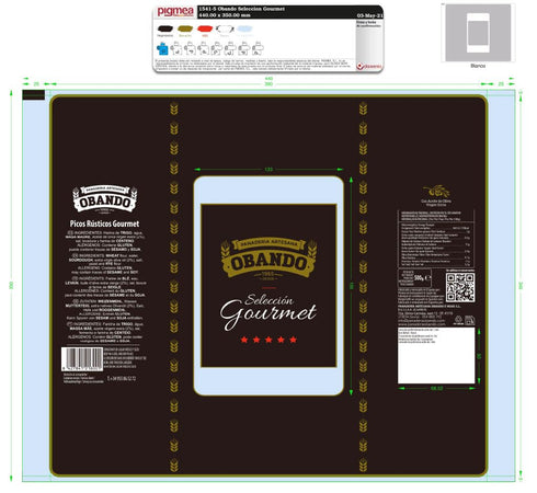 2 pack, 17.6 oz Obando Selected by Jos Andrs Rustic Picos