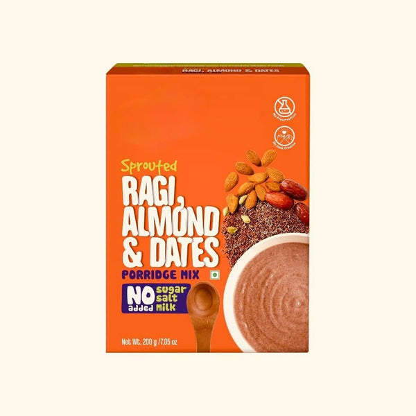 Generic Sprouted Ragi Cereal with Almonds & Dates | No Added Sugar, No