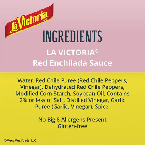 10 (Pack 12) La Victoria Traditional Red Enchilada Sauce Mild, Ounce