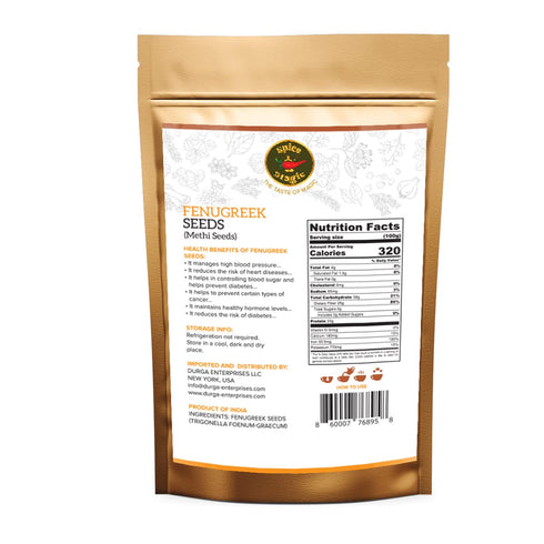 Spice Magic Whole Spices ~ 100% Pure, Aromatic & Natural I Gluten-Free I Non-GMO I Indian Origin, Fenugreek Seeds