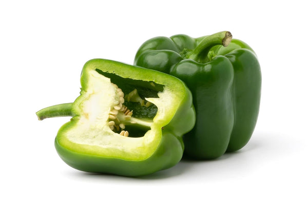 RawJoy Fresh Organic Green Bell Peppers by Farms (2 Pound)