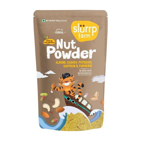 Slurrp Farm Nut Powder for Kids | Almond, Cashew, Pistachio with Saffron