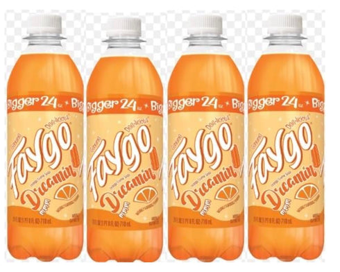 Generic 24oz Pack 4 Faygo Dreamin Bottles - of Dreaming Orange Creme Soda Cream