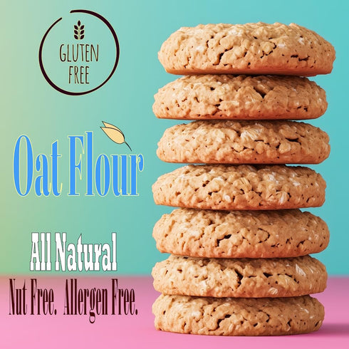 PureOats (4Lb 100% Gluten Free Oat Flour Bag) Whole Grain, Vegan, Allergen Free for Healthy breakfast and more