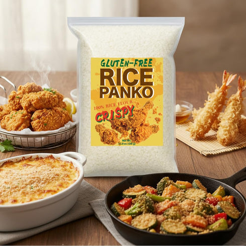 Store (100%), 15.9 oz (450g) Gluten-Free & Wheat-Free Rice Flour Panko Made from Japanese Rice, Single Ingredient Light