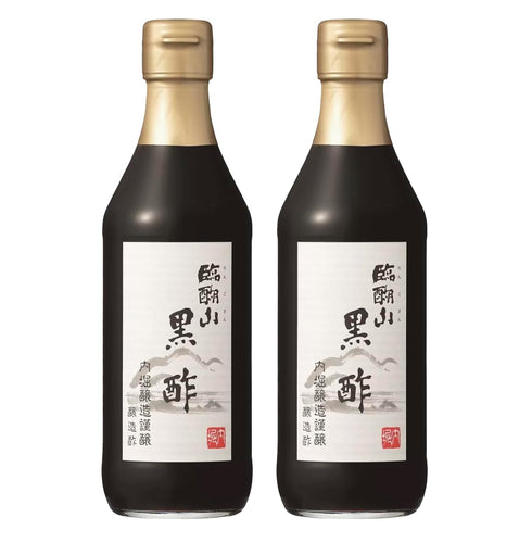Japan UCHIBORI Ringoyama Kurozu ese Black Vinegar 12.17 fl.oz. (360ml) Glass Bottle (Pack