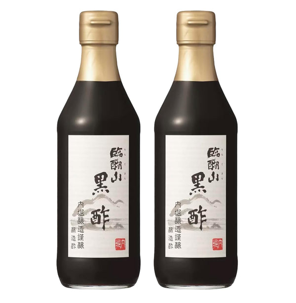 Japan UCHIBORI Ringoyama Kurozu ese Black Vinegar 12.17 fl.oz. (360ml) Glass Bottle (Pack