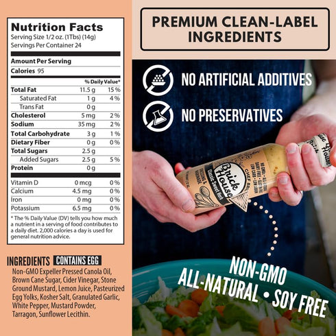 12 Oz 2 Pack Brick House Classic Sweet Herb Vinaigrette Dressing & Marinade, - Low-Sodium, Low-Carb, Dairy-Free