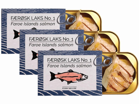 Canned Salmon Fillet in Oil by Fangst, Laks No. 1, Tinned Salmon,