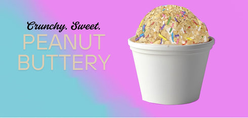 5 Peanut Butter Sprinkle Crunch Topping Crunch Coat Ice Cream Topping, Dessert Topping Bulk Pound Resealable Bag