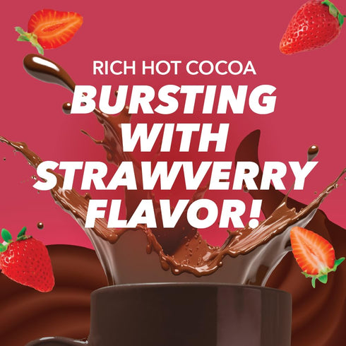 Charleston Chew Strawberry Hot Cocoa Pods, Compatible with Keurig K-Cup Brewers, 12 Count