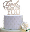 God Gave Me You Wedding Cake Topper, Mirror Rose Gold Acrylic for Wedding Engagement Decorations