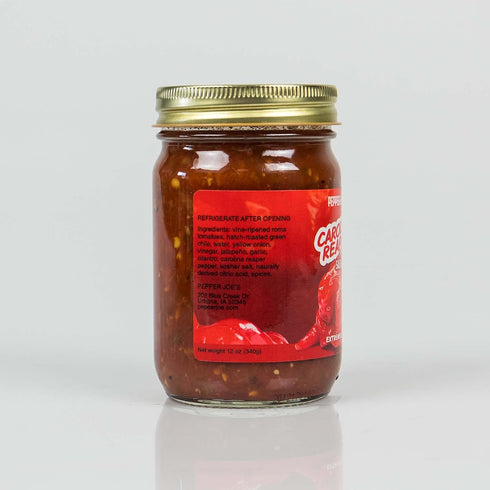 12 Pepper Joes Carolina Reaper Salsa Dangerously Delicious Superhot Salsa with Worlds Hottest Pepper Ounce Jar of Spicy