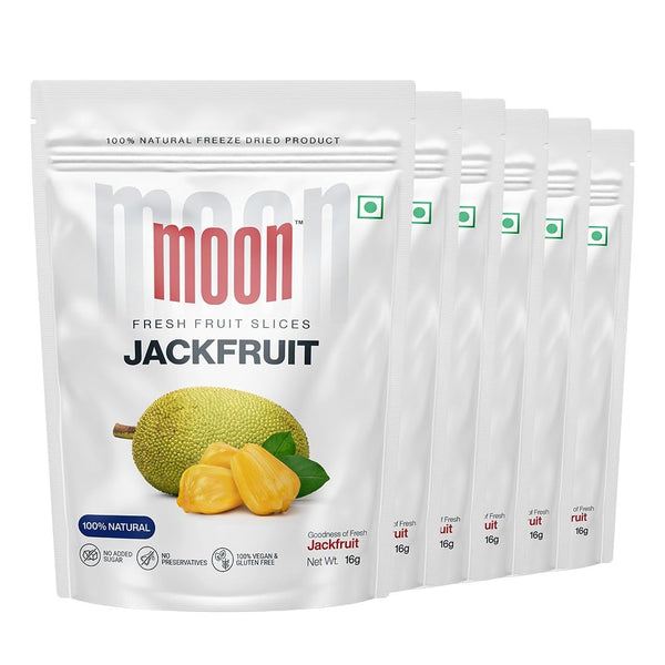 MOON Freeze-Dried Jack Fruit, Pack of 6 (0.56 Ounce each), Total 3.38 Ounce,