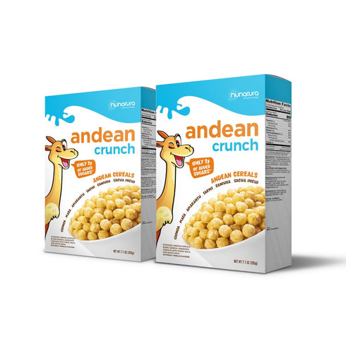Andean Crunch: Superfood Cereal 2-Pack (10.5 oz Each) 6 Superfoods, Protein, Fiber