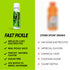 3 Oz, 6 Pack Fast Pickle Juice Pickle Shots For Leg Cramps Relief - Hydration & Electrolyte Support, No Sugar, Natural