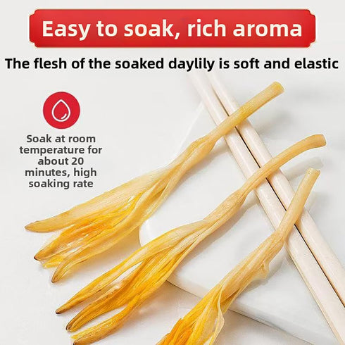 UpBots 12.7oz. Dried Daylily Dried Lily Flower Dried Lily Flower Bubs, Dried Huang Hua Vegetables
