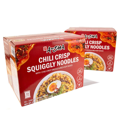 A-Sha Squiggly Noodle with Chili Crisp Drizzle and Rich Soy Sauce (24